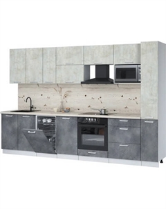 Кухонный гарнитур Интерлиния Мила Лайт 3.2-ПМ4