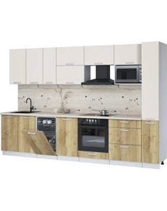 Кухонный гарнитур Интерлиния Мила Лайт 3.2-ПМ4