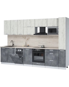 Кухонный гарнитур Интерлиния Мила Лайт 3.2-ПМ4