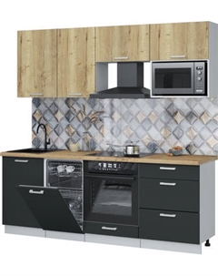 Кухонный гарнитур Интерлиния Мила Лайт 2.15-ПМ4