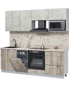 Кухонный гарнитур Интерлиния Мила Лайт 2.25-ПМ4