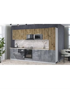 Кухонный гарнитур Интерлиния Мила Лайт 3.3-ПМ2