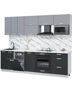 Кухонный гарнитур Интерлиния Мила Лайт 2.7-ПМ4