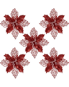 Набор елочных игрушек Золотая сказка Цветок с клипсой / 592605