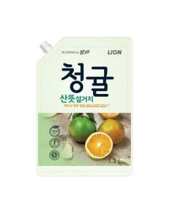 Средство для мытья посуды Lion Unripe Green Tangerine By Chamgreen Refill