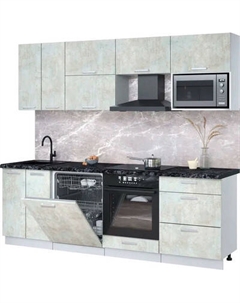 Кухонный гарнитур Интерлиния Мила Лайт 2.4-ПМ2