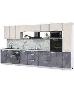 Кухонный гарнитур Интерлиния Мила Лайт 3.9-ПМ3