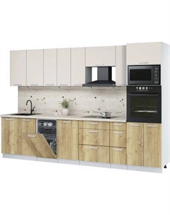 Кухонный гарнитур Интерлиния Мила Лайт 3.2-ПМ3