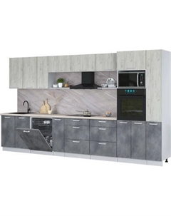 Кухонный гарнитур Интерлиния Мила Лайт 3.8-ПМ1