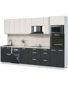 Кухонный гарнитур Интерлиния Мила Лайт 3.1-ПМ3