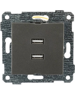 Розетка Mutlusan Rita 2xUSB Type-A 2200-449-0195