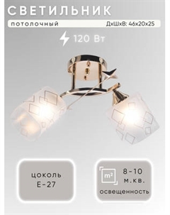 Потолочный светильник Aitin-Pro НПБ 02-2x60-101 / 6070/2 Aitin-pro