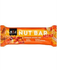 Набор протеиновых батончиков SOJ Nut Bar Mini Ореховый Soj