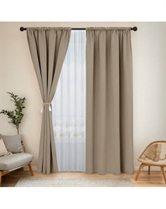 Комплект штор Mio Tesoro Блэкаут 150x260 + Гардина Soft Lines 306 400x270 Mio tesoro