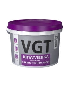 Шпатлевка готовая VGT Для внутренних работ Vgt