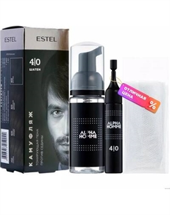 Краска-мусс для волос Estel Alpha Homme 4/0