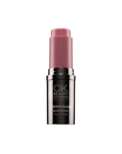 Кремовые румяна в стике тон Velvet rose розовый нюд Ok beauty
