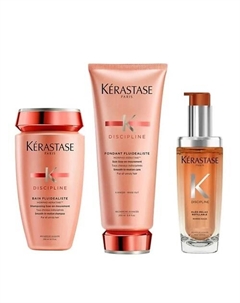 Набор для волос Discipline: шампунь + кондиционер + масло Kerastase