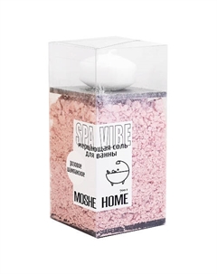 Мерцающая соль для ванны SPA VIBE аромат розовое шампанское 700 Moshe home