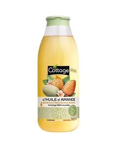 Питательный гель для душа с маслом миндаля Dry and Sensitive Skin Oil Shower With Almond Oil 560 Cottage