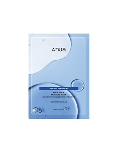 Увлажняющая тканевая маска с экстрактом березового сока BIRCH MOISTURE SHEET MASK 25 Anua
