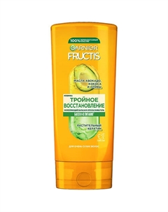 Укрепляющий бальзам-ополаскиватель, Тройное Восстановление, для сухих и ломких волос 200 Fructis