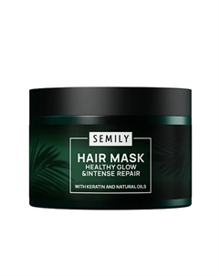 Маска для волос восстанавливающая профессиональная с кератином 300 Semily