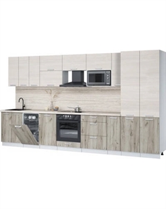 Кухонный гарнитур Интерлиния Мила Лайт 3.8-ПМ4
