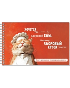 Записная книжка Феникс+ Для записи рецептов. Кот-повар / 71643 Feniks