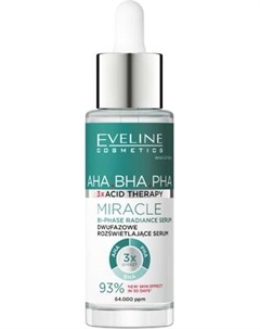 Сыворотка для лица Eveline Cosmetics AHA BHA PHA 3x Acid Therapy Двухфазная Eveline cosmetics