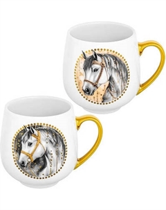 Набор кружек Elan Gallery Белая лошадь / 880268 Elan gallery