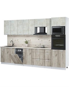 Кухонный гарнитур Интерлиния Мила Лайт 3.2-ПМ3