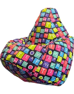 Бескаркасное кресло Flagman Груша Макси XXL Г2.11-05 Буквы