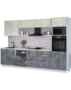 Кухонный гарнитур Интерлиния Мила Лайт 3.2-ПМ1