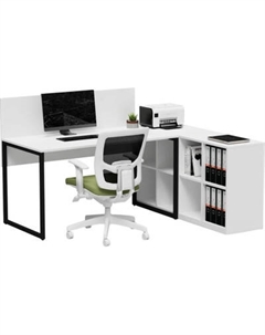 Письменный стол Crafto Тор Хлоя с тумбой 01 178x140x75