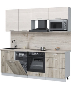 Кухонный гарнитур Интерлиния Мила Лайт 2.15-ПМ4