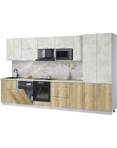 Кухонный гарнитур Интерлиния Мила Лайт 3.6-ПМ2