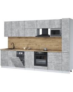 Кухонный гарнитур Интерлиния Мила Лайт 3.2-ПМ4