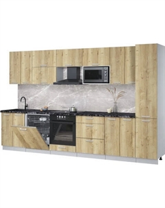 Кухонный гарнитур Интерлиния Мила Лайт 3.4-ПМ2