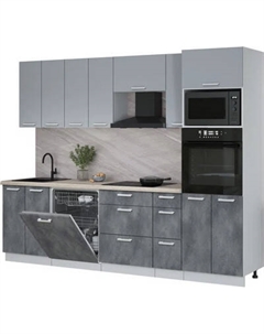 Кухонный гарнитур Интерлиния Мила Лайт 2.7-ПМ1