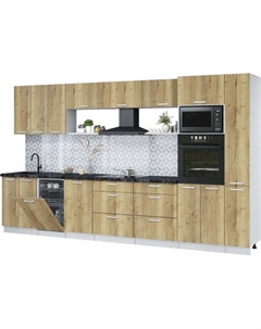 Кухонный гарнитур Интерлиния Мила Лайт 3.6-ПМ3