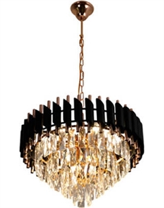 Люстра Estares Sandra 8хЕ14-480х905-BKGD/CRYSTAL-220-IP20