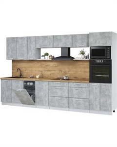 Кухонный гарнитур Интерлиния Мила Лайт 3.5-ПМ3