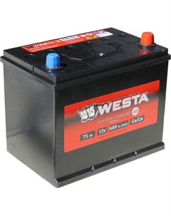 Автомобильный аккумулятор Westa Asia 6СТ-75 VLR Euro СTA00024
