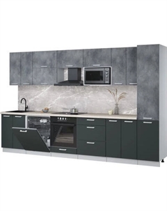 Кухонный гарнитур Интерлиния Мила Лайт 3.4-ПМ2