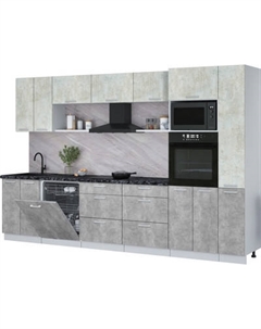 Кухонный гарнитур Интерлиния Мила Лайт 3.3-ПМ1