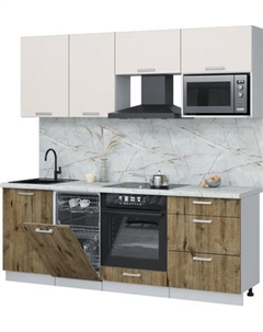 Кухонный гарнитур Интерлиния Мила Лайт 2.15-ПМ4