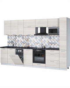 Кухонный гарнитур Интерлиния Мила Лайт 3.2-ПМ4