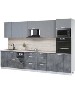 Кухонный гарнитур Интерлиния Мила Лайт 3.25-ПМ3