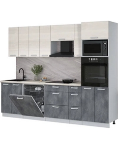 Кухонный гарнитур Интерлиния Мила Лайт 2.7-ПМ1